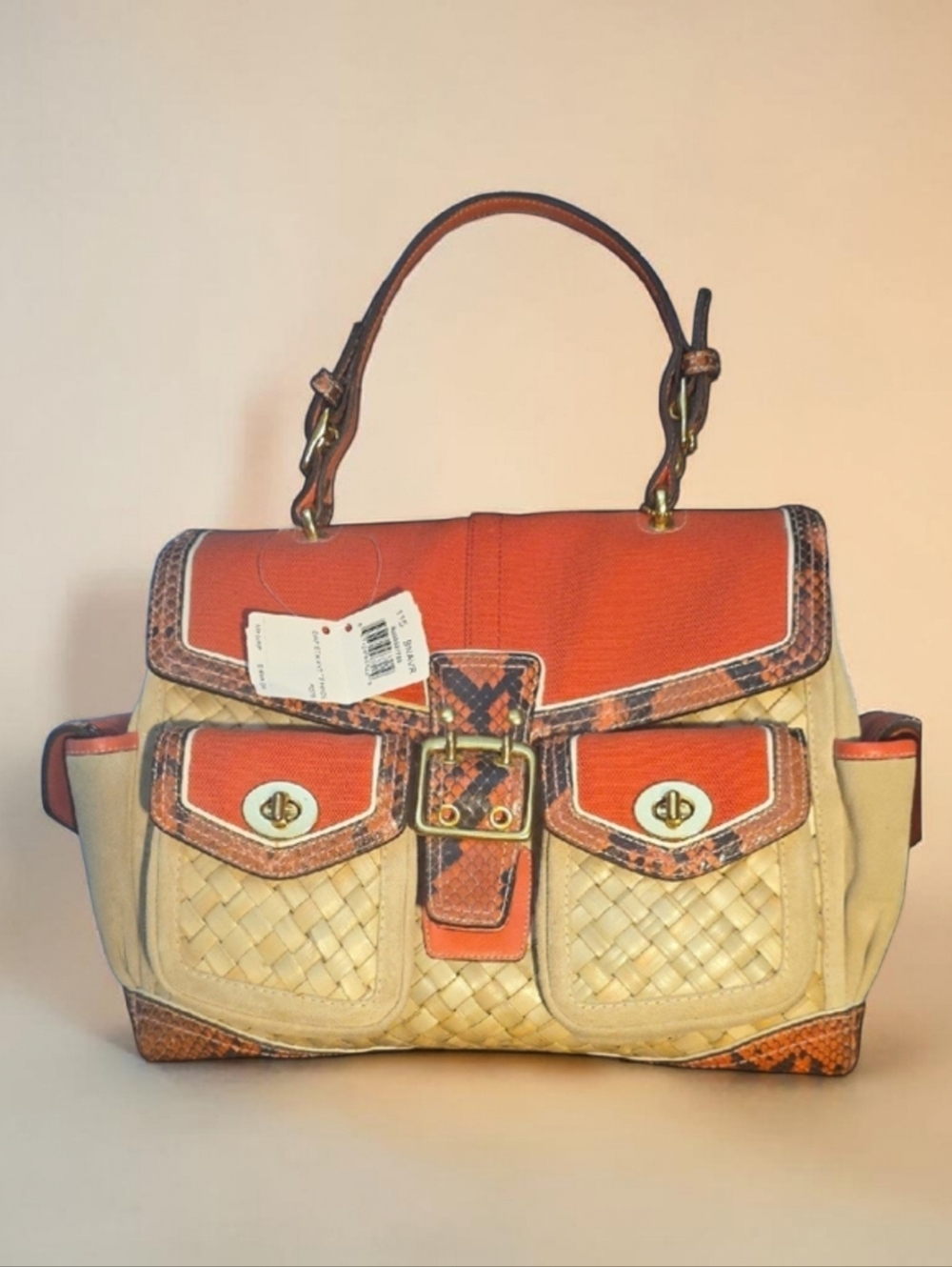 Coach Vintage Daphney Satchel Real Python Very Rare And HTF
